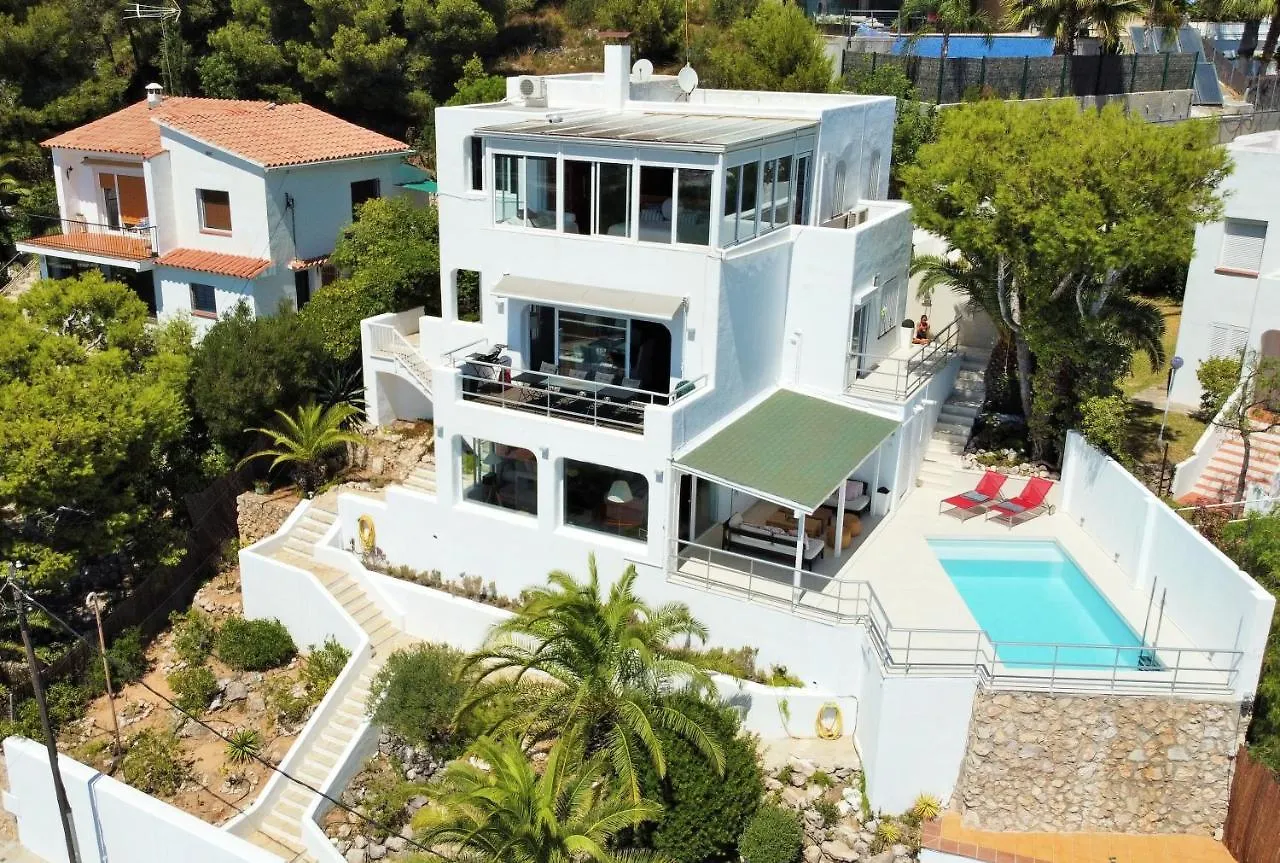 Villa Sitges Altavista Amazing View South Oriented Calm Area Ac Beach 2 Minutes